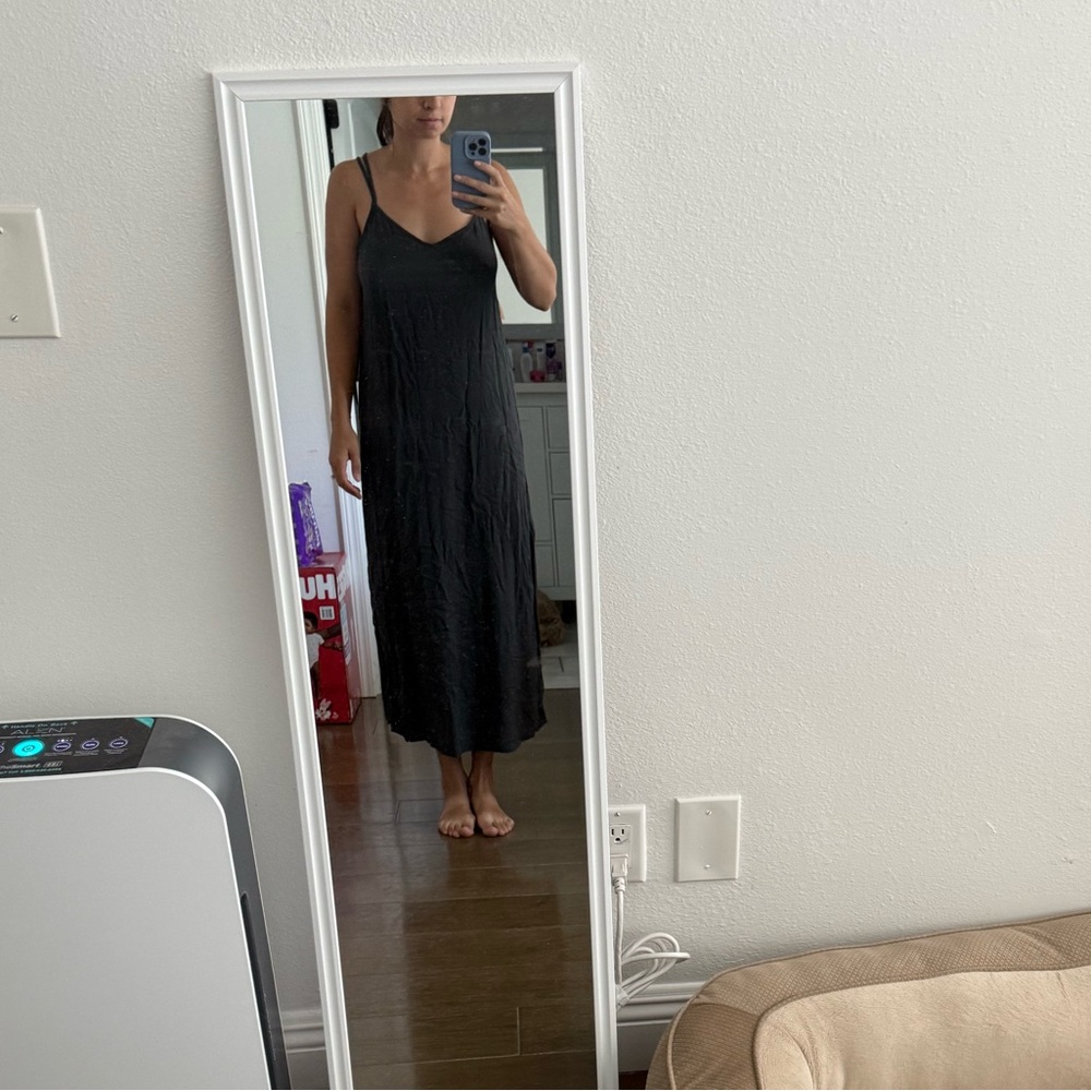 Aerie Charcoal Strappy Dress